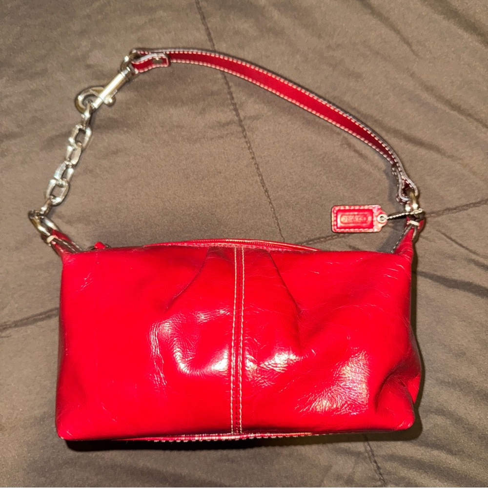 Coach Red Leather Mini Bag